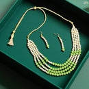 VM Imitation Ethnic Colorful Beads Jewelry Necklace Set