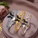 VM Imitation Designer Butterfly-Shaped Openable Bracelet