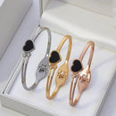 VM Imitation Designer Heart-Shaped Openable Bracelet