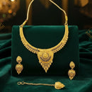 VM Imitation Royal Antique Gold Plated Necklace Set 