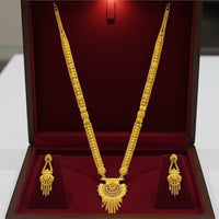 VM Imitation Forming Gold Long Necklace Set