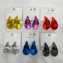 VM Imitation Color Pop Glossy Drop Stud Earrings