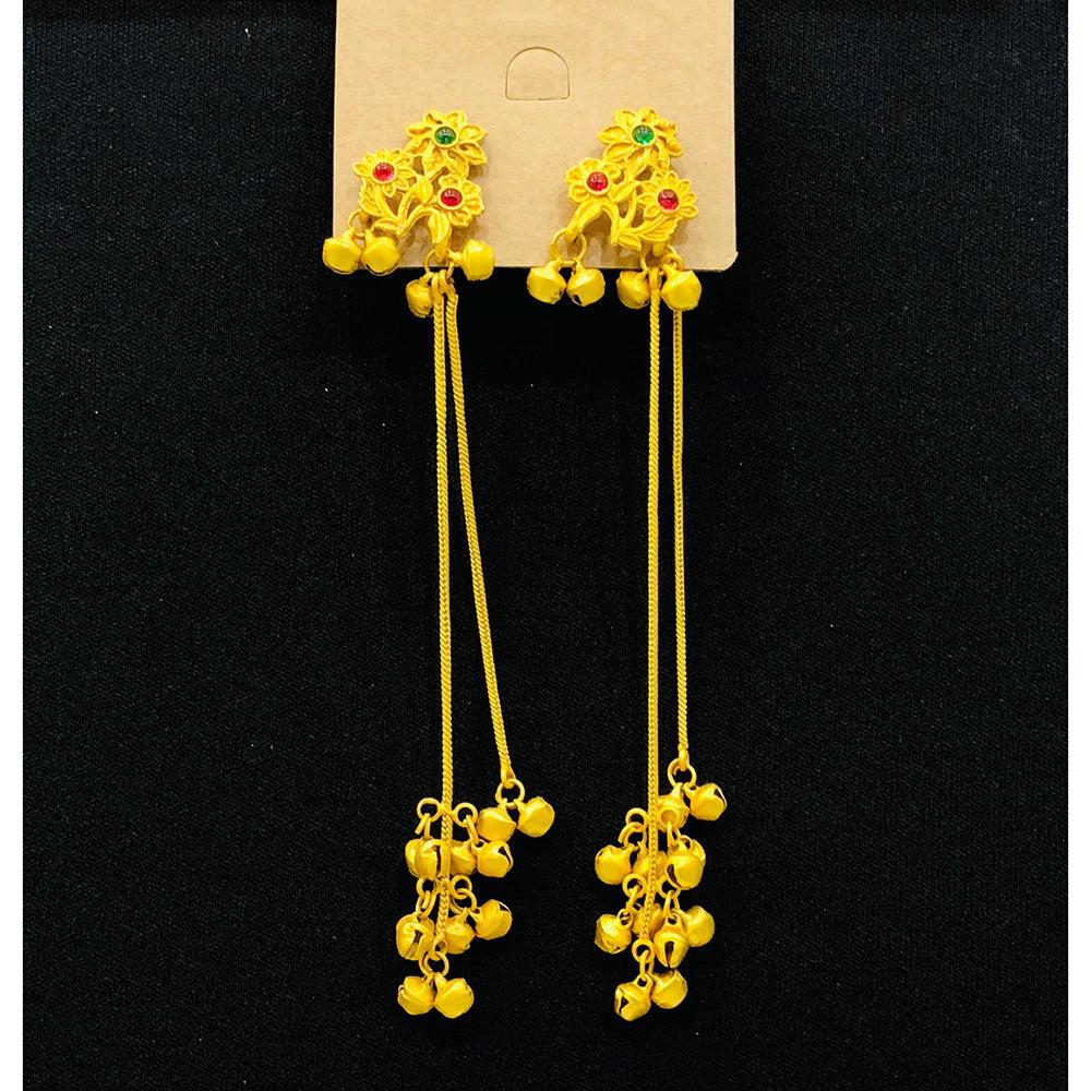 VM Imitation Look Kashmiri Pota Stone Kashmiri Ghungroo Dangler Earrings