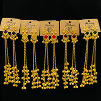 VM Imitation Look Kashmiri Pota Stone Kashmiri Ghungroo Dangler Earrings