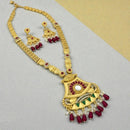 VM Imitation Royal Pota Stone And Beads Pack of 3 Necklace Set