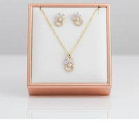 VM Imitation Premium Sparkling Crystal Stone Pendant Set