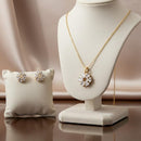 VM Imitation Premium Sparkling Crystal Stone Pendant Set