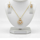 VM Imitation Premium Sparkling Crystal Stone Pendant Set