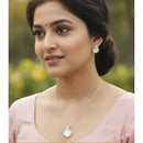 VM Imitation Premium Sparkling Monalisa Stone Pendant Set  (Pack of 12)