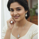 VM Imitation Premium Sparkling Monalisa Stone Pendant Set  (Pack of 12)