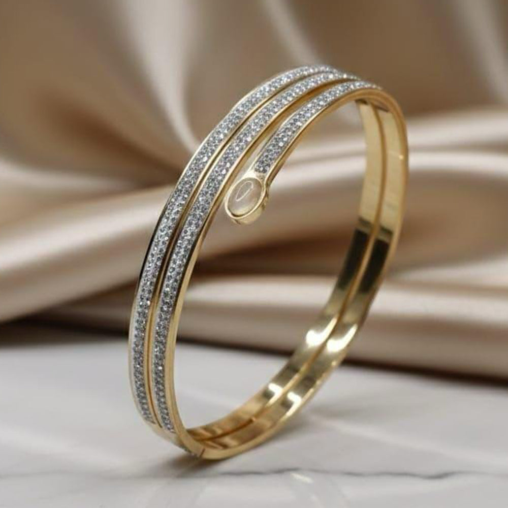 VM Imitation Delicate Austrian Stone Adjustable Bracelet ( Pack of 12)