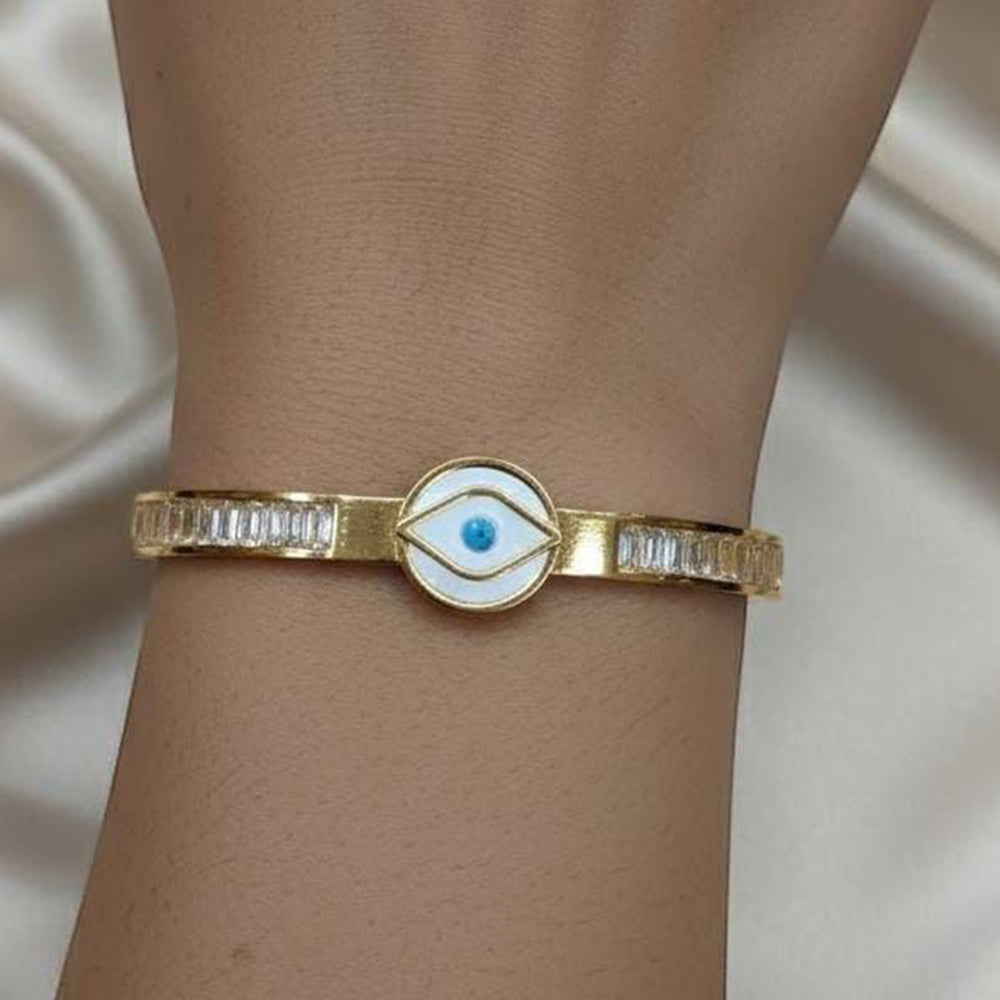 VM Imitation Delicate Austrian Stone And Meenakari Adjustable Bracelet ( Pack of 12)