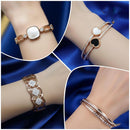 VM Imitation Delicate Austrian Stone Adjustable Bracelet (Assorted Desing) ( Pack of 12)