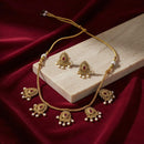 VM Imitation Fancy Austrian Stone And Pearl Statement Necklace Set