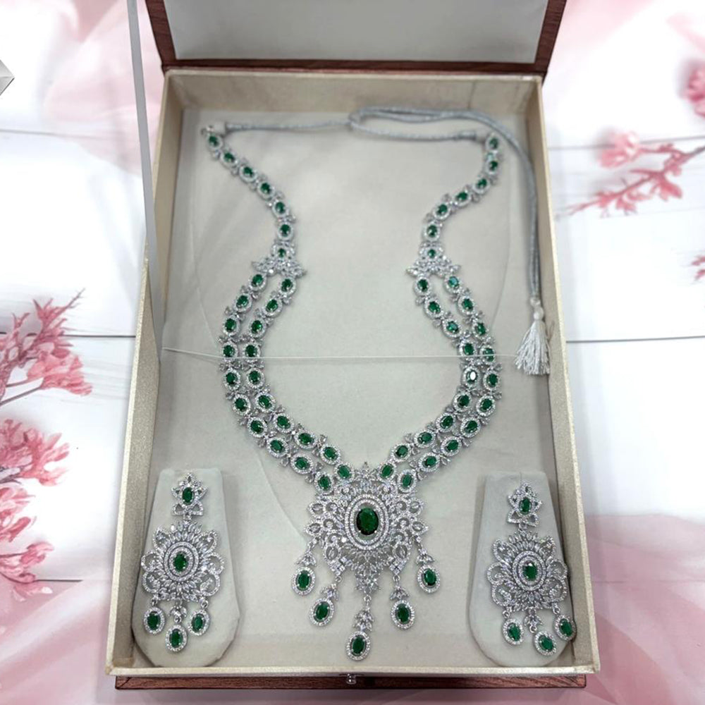 VM Imitation American Diamond Long Necklace Set (Pack of 6)
