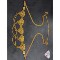 VM Imitation Royal Antique Gold Plated Necklace Set