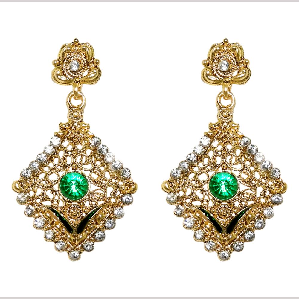 Hania Jewels Graceful Ethnic Earrings with Festive Hues
