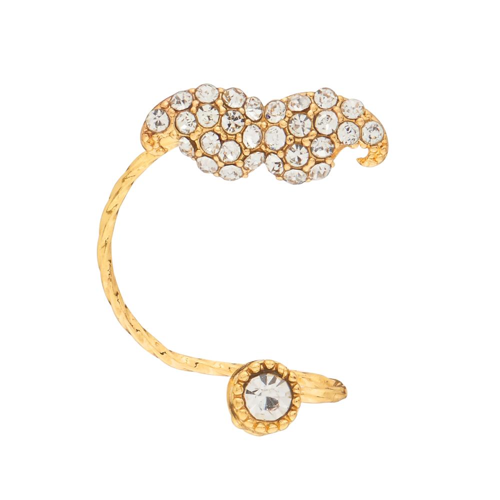 Hania Jewels Fun Mustache Motif Adjustable Ring