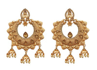  Hania Jewels Traditional Chandbali Earrings with Pearl Drops