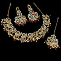 NAFJ Gold Plated Austrian Stone Necklace Set