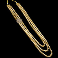 NAFJ Gold Plated Pearl Mala