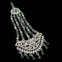 NAFJ Silver Plated Austrian Stone Pasa