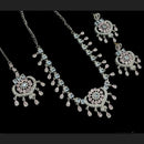 NAFJ Classic Silver PlatedCrystal And Austrian Stones Necklace Set