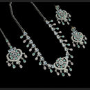 NAFJ Classic Silver PlatedCrystal And Austrian Stones Necklace Set