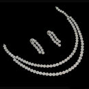 NAFJ Party Wear Silver Plated Austrian Stone Necklace Set