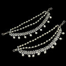 NAFJ Elegant Gold Plated Crystal Stones And Beads Long Necklace Set
