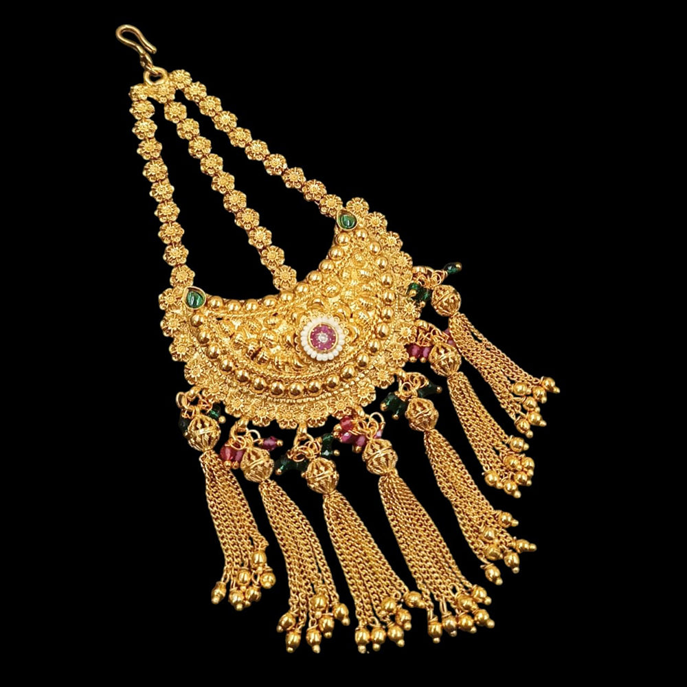 NAFJ Copper Gold Plated Pota Stone Pasa