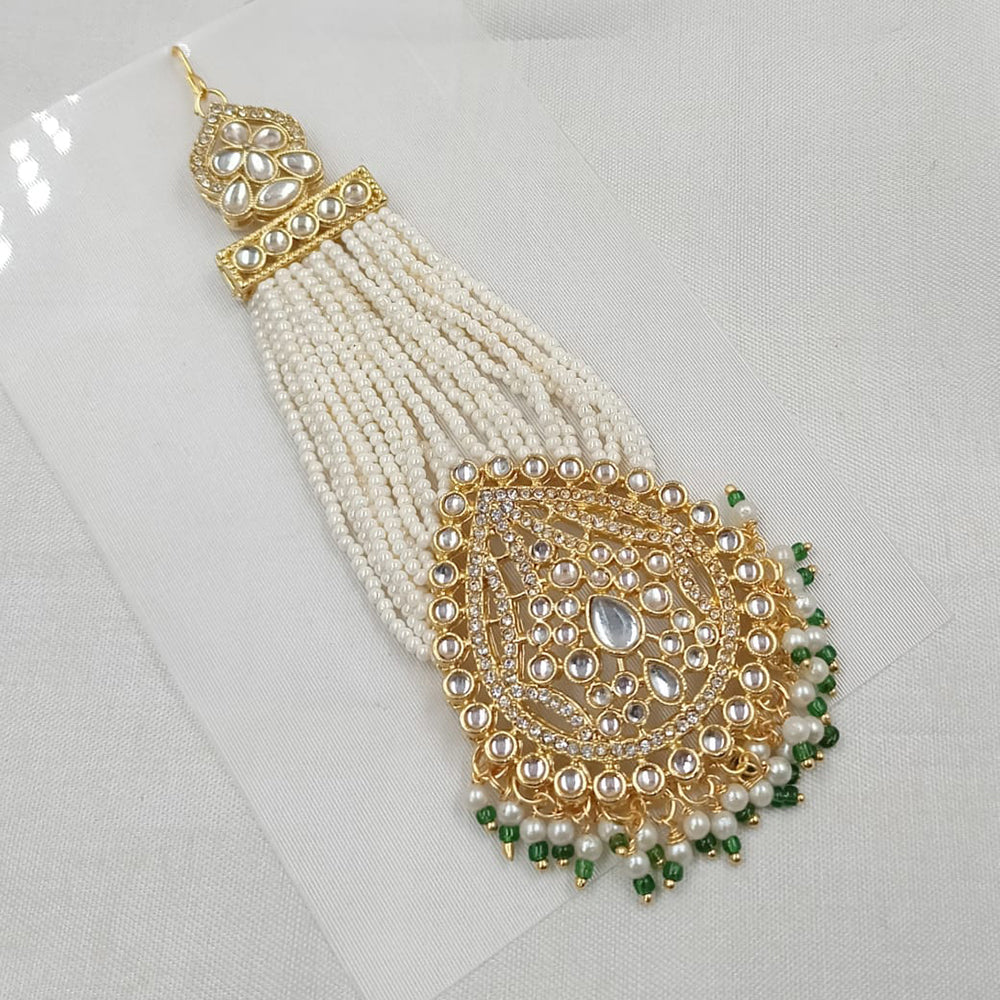 NAFJ Royal Gold-Plated Kundan & Pearl A Touch of Timeless Tradition Pasa
