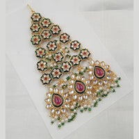 NAFJ Royal Gold-Plated Kundan & Pearl Meenakari A Touch of Timeless Tradition Pasa