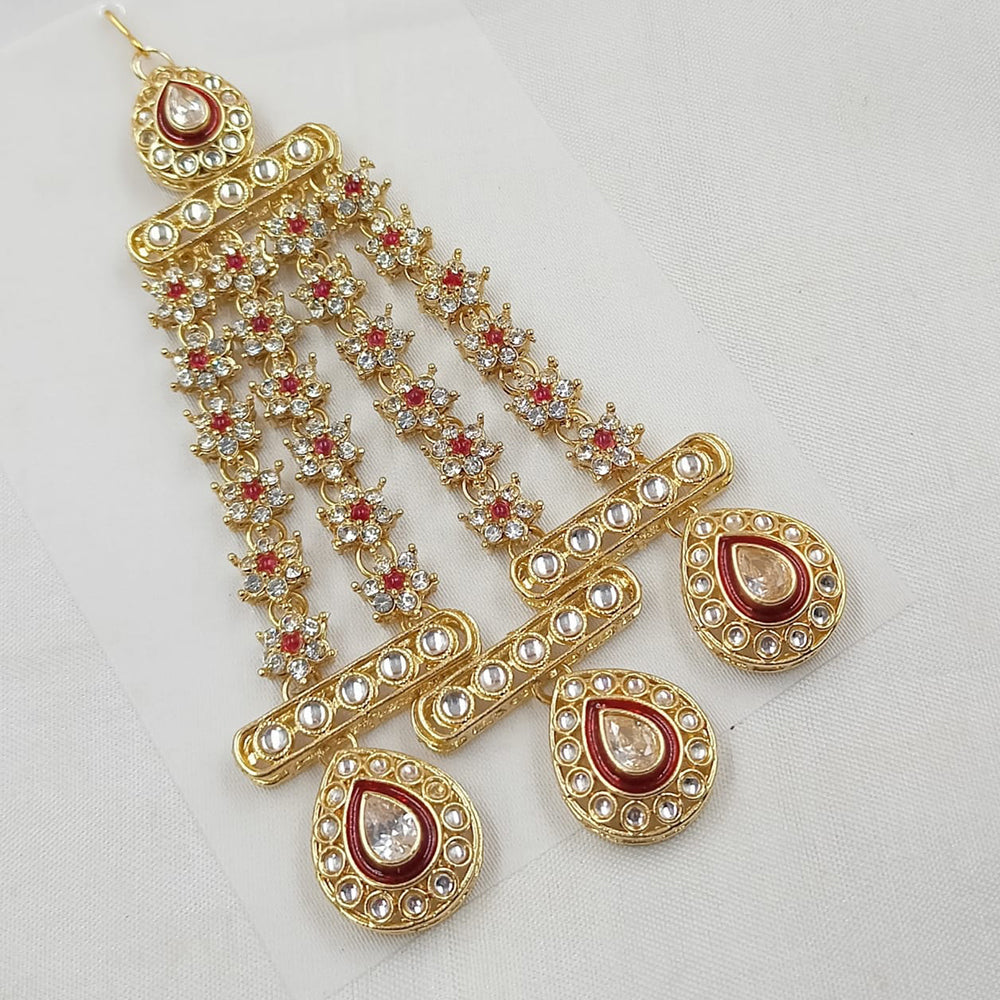 NAFJ Royal Gold-Plated Kundan A Touch of Timeless Tradition Pasa