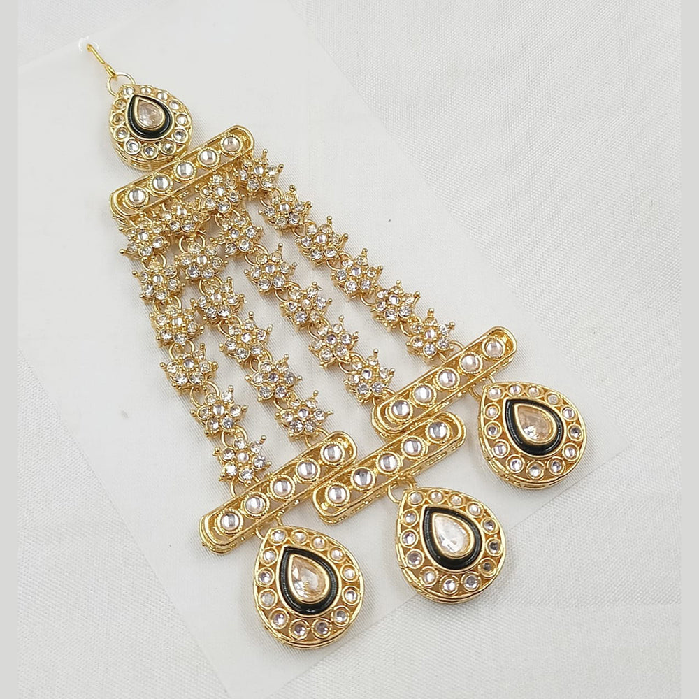 NAFJ Royal Gold-Plated Kundan A Touch of Timeless Tradition Pasa