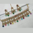 NAFJ Gold-Plated Crystal & Beads Classic Beauty Reimagined Choker Necklace Set