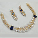 NAF Gold-Plated American Diamonds Weddings & Parties Necklace Set