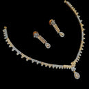 NAF Luxe Radiance 2 Tone Plated Austrian Stone Parties & Occasions Necklace Set