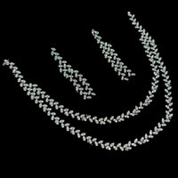 NAF Luxe Radiance Silver Plated Austrian Stone Parties & Occasions Necklace Set