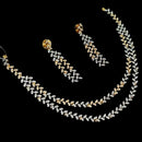 NAF Luxe Radiance 2 Tone Plated Austrian Stone Parties & Occasions Necklace Set