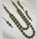 NAFJ Gold Plated Crystal And Austrian Stone Long Necklace Set