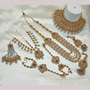 NAFJ Gold Plated Austrian Stone Bridal Set