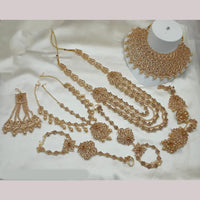 NAFJ Gold Plated Austrian Stone Bridal Set