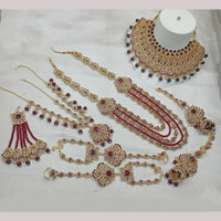 NAFJ Gold Plated Austrian Stone Bridal Set