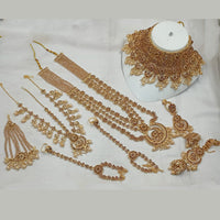 NAFJ Gold Plated Austrian Stone Bridal Set