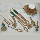 NAFJ Gold Plated Austrian Stone Bridal Set