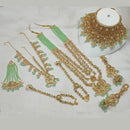 NAFJ Gold Plated Austrian Stone Bridal Set