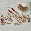 NAFJ Gold Plated Austrian Stone Bridal Set