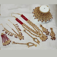 NAFJ Gold Plated Austrian Stone Bridal Set