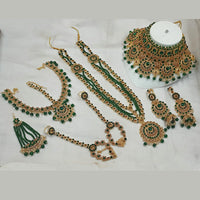 NAFJ Gold Plated Austrian Stone Bridal Set
